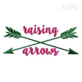 Raising Arrows Kids Mother Machine Embroidery Design