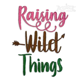 Raising Wild Things Machine Embroidery Design