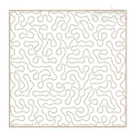 Random Swirl String Quilt Block Embroidery Design