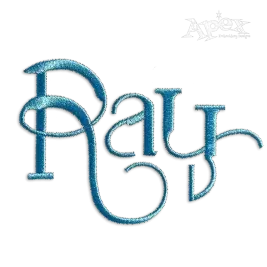 Rapture Machine Embroidery Font by Apex Designs Letters
