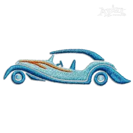 Retro Vintage Car Machine Embroidery Design by Apex
