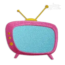 Retro Television TV Machine Embroidery Design by Apex