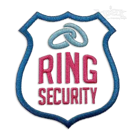Wedding Ring Shape Monogram Machine Designs