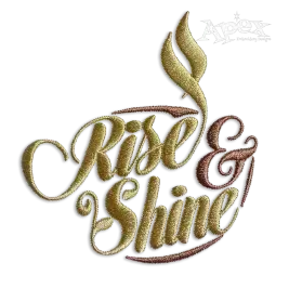 Rise and Shine Coffee Machine Embroidery Design by Apex