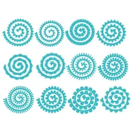 Rolled Flower Pack SVG Cuttable Design
