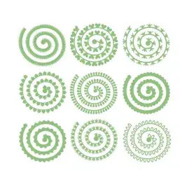 Rolled Flower Pattern Pack Cuttable Design