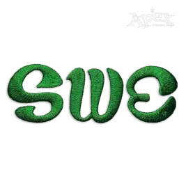 Round Chucky Curlz Machine Embroidery Font by Apex
