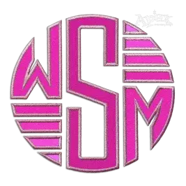 Round Circle Lined Embroidery Font All WSM