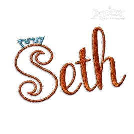 Royal Princess Crown Machine Embroidery Font by Apex Letters