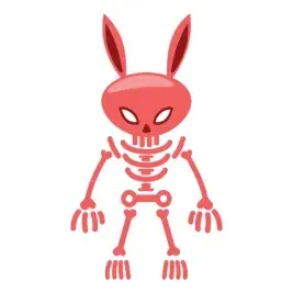 Scary Bunny Rabbit Design