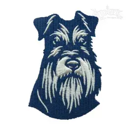 Schnauzer Dog Embroidery Design