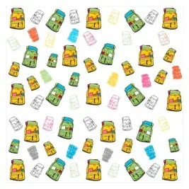 School Backpack Seamless Pattern 