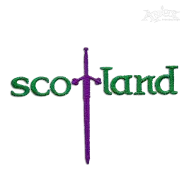 Scottish Claymore Sword Scotland Machine Embroidery Design Digitized 