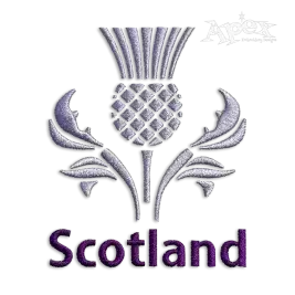 Scottish Thistle Machine Embroidery Design by Apex