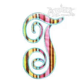 Script Applique Embroidery Font