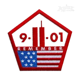 September 11th 9/11 Free Machine Embroidery Design - Apex Red