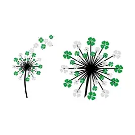 Dandelion Shamrocks SVG Cuttable Designs