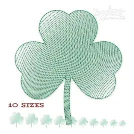 Shamrock Sketch Pack Embroidery Design