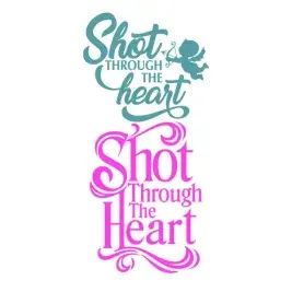 Shot Through the Heart SVG Cuttable Design