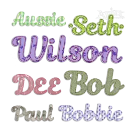 Simple Small Script Applique Embroidery Font by Apex All