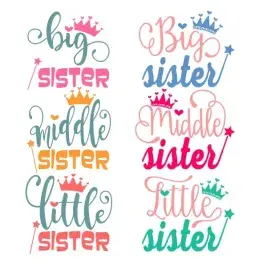 Sisters SVG Cuttable Designs
