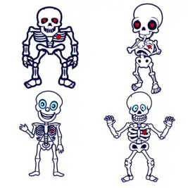 Skeleton Heart Cuttable Design Files