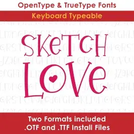 Sketch Love TrueType Font