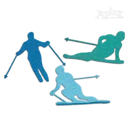 Snow Ski Pack Macine Embroidery Designs by Apex