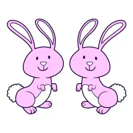 Smiley Bunny Rabbit SVG Cuttable Files