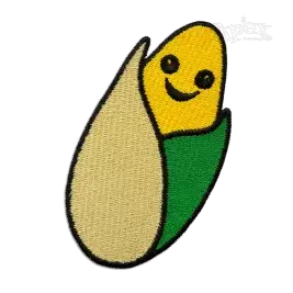 Smile Happy Corn Maize Machine Embroidery Design by Apex