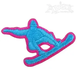 Snowboard Embroidery Design