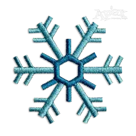 Snowflake Winter Snow Machine Embroidery Design by Apex