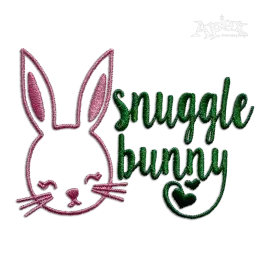 Snuggle Winter Easter Machine Embroidery Design Digitized by Apex