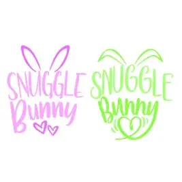 Snuggle Bunny SVG Cuttable Design