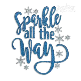 Sparkle All the Way Machine Embroidery Design by Apex