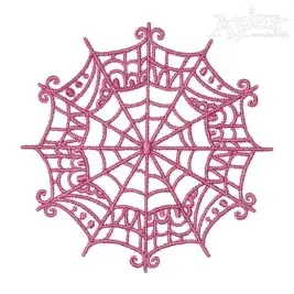 Spider Web Embroidery Design