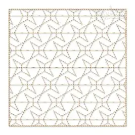 Square Classic Pattern #2 Quilt Block Embroidery Design