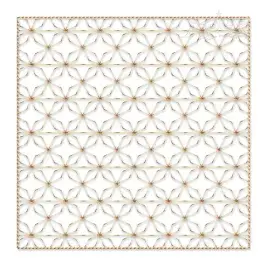 Square Classic Pattern #3 Quilt Block Embroidery Design
