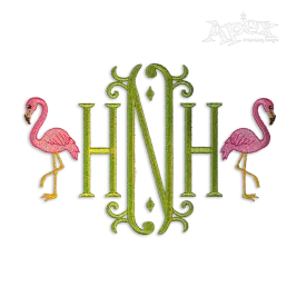Standing Flamingo Machine Embroidery Design by Apex