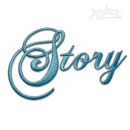 Story Book Embroidery Font