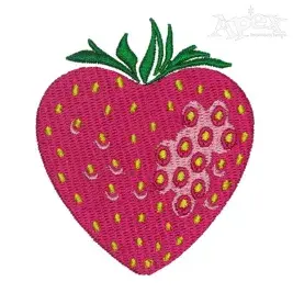Strawberry Embroidery Design