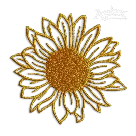 Sunflower Outline Machine Embroidery Design