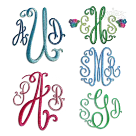 Suzanne Curlz Machine Embroidery Font by Apex All