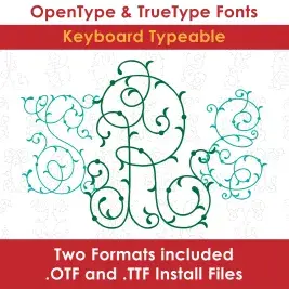 Sweet Briar Flourish Basic True Type Font