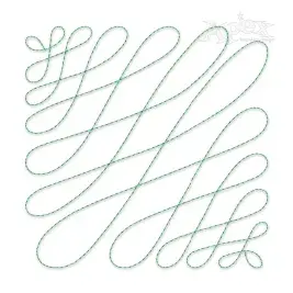 Swirly String Quilt Block Embroidery Design