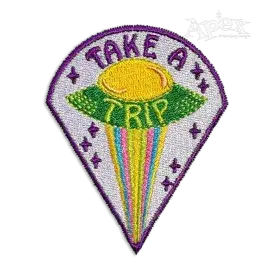 Take a Trip UFO UAP Machine Embroidery Design by Apex