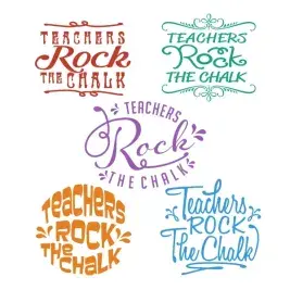 Teacher Rock SVG Cuttable Designs