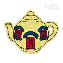 Teapot Feltie ITH Embroidery Design