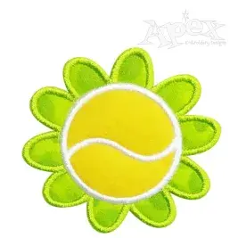 Tennis Ball Sun Flowers Embroidery Designs