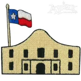 The Alamo Embroidery Design